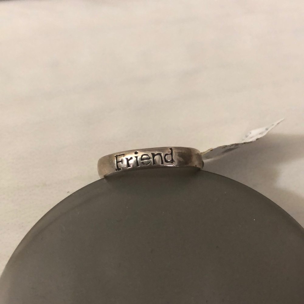 Sterling Silver “Friend” Ring - Size 8